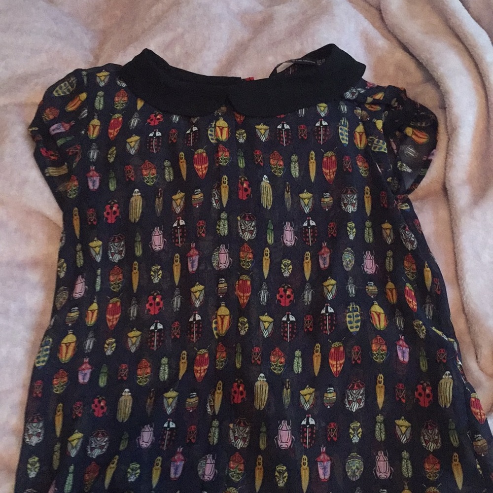 Bug Printed Dress Top